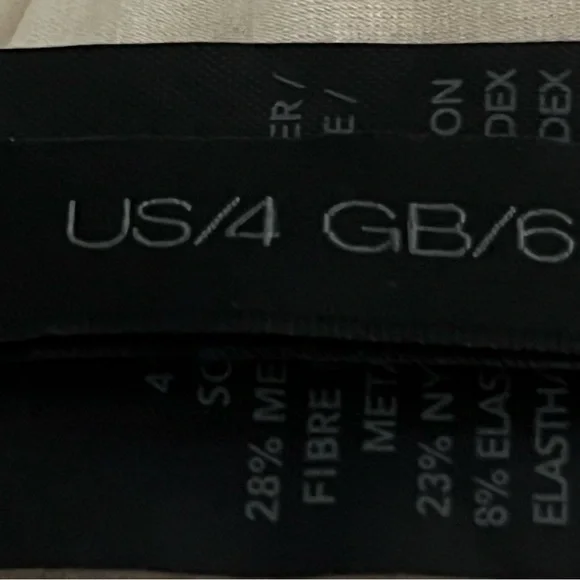 Donna Karan Sz US 4, GB 6 Ecru Silk Skirt - Picture 16 of 16